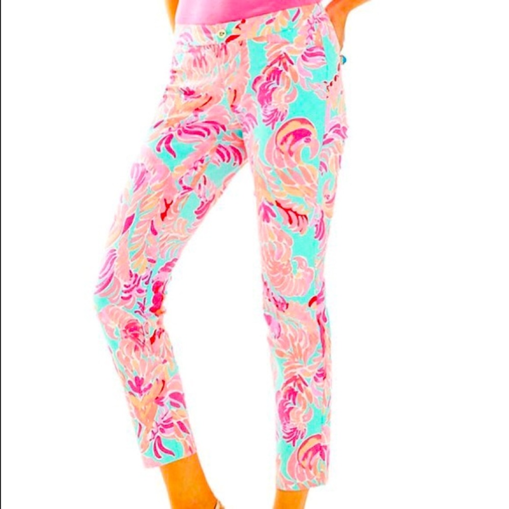 Lilly Pulitzer Kelly Pants in Love Birds SZ 4!